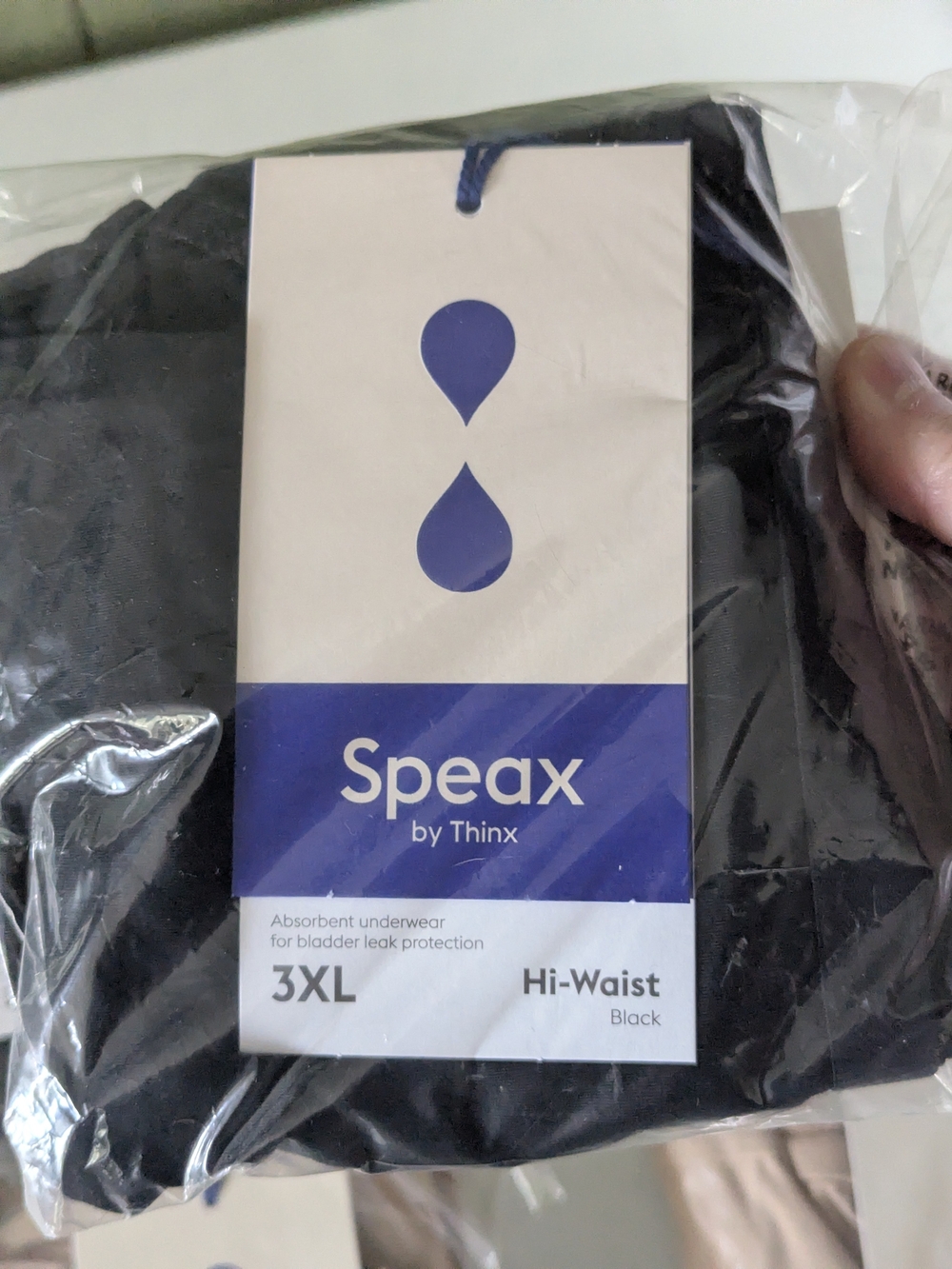 Thinx Speax Hi-Waist Absorbent Underwear - Black